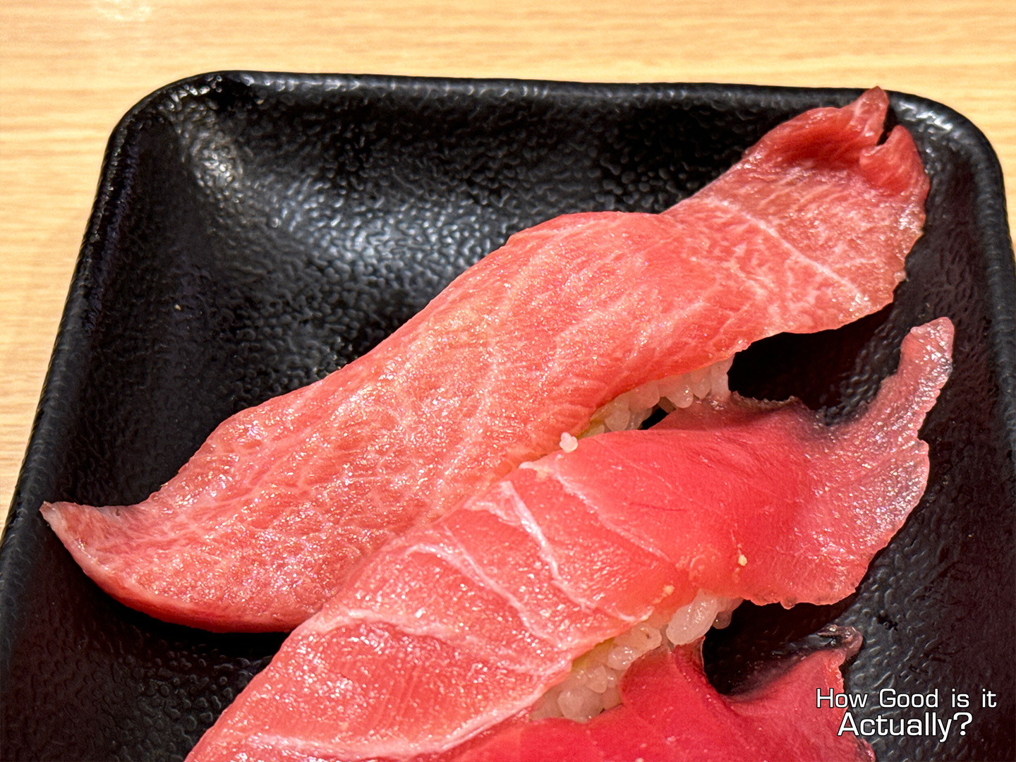 Kantaro Sushi Osaka Closeup of the Otoro from the Honmaguro Combo