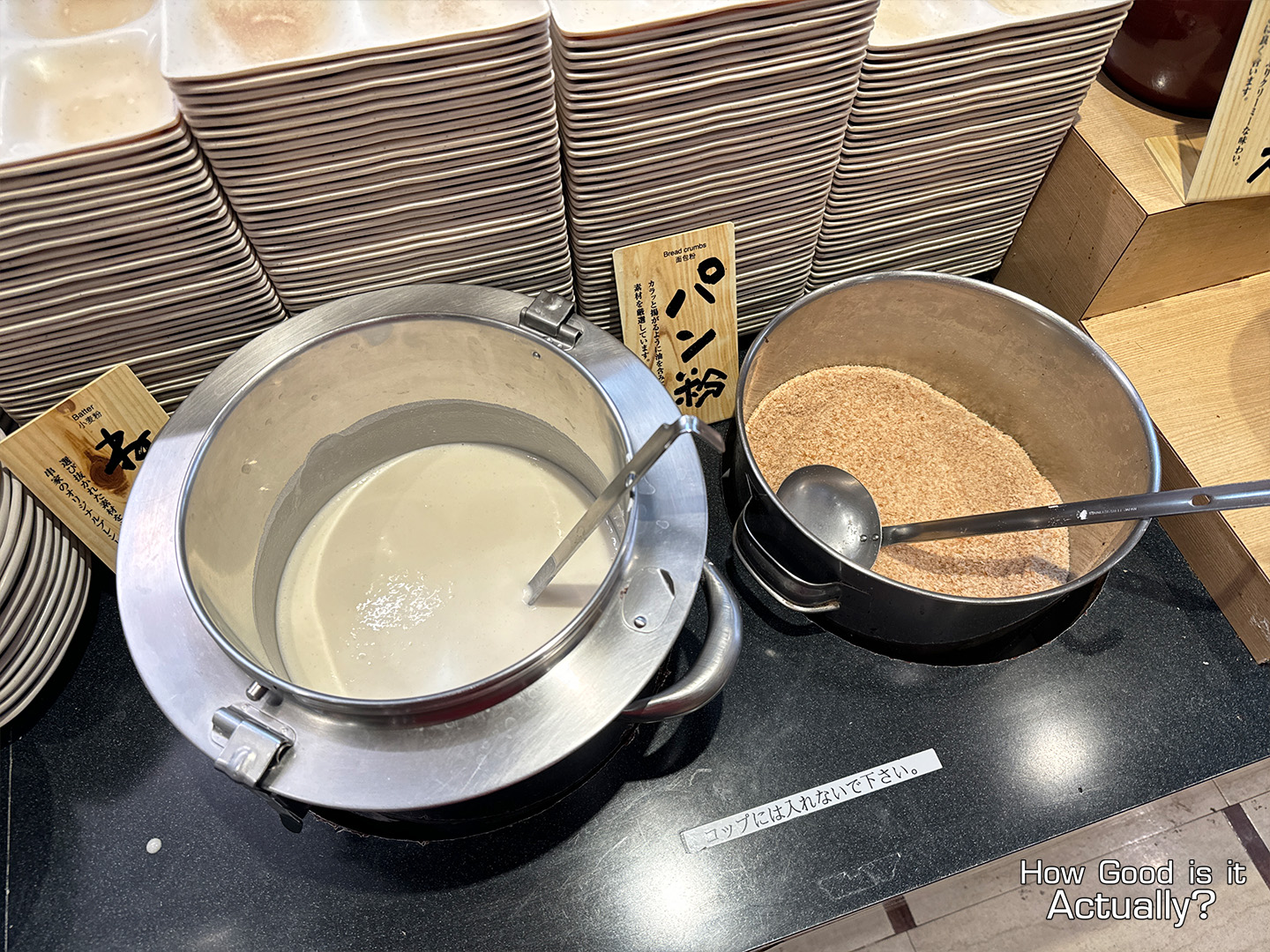 Kushiya Monogatari Buffet Lineup featuring Batter & Breadcrumbs