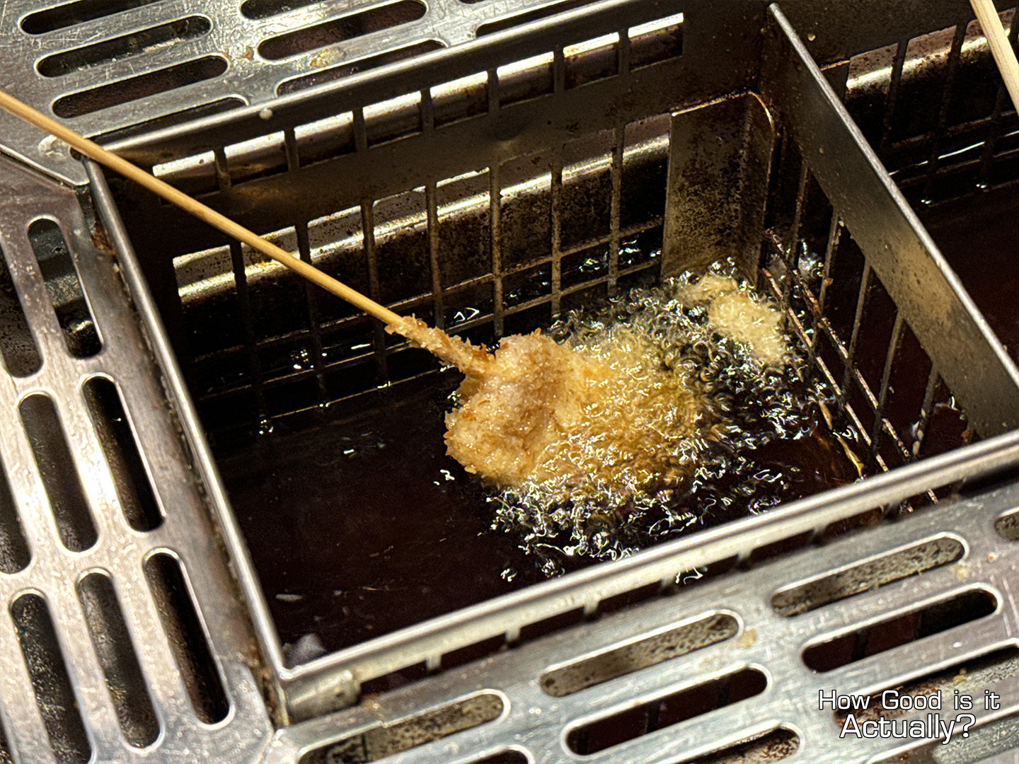 Kushiya Monogatari Kushikatsu Skewer Frying in the Oil