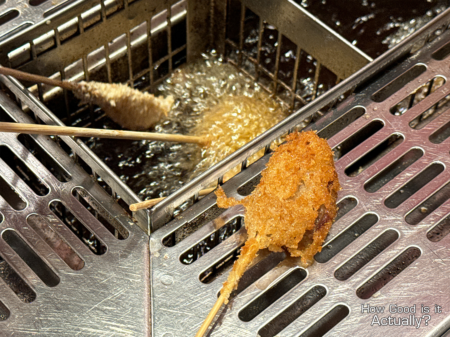Kushiya Monogatari Kushikatsu Being Drained of Oil