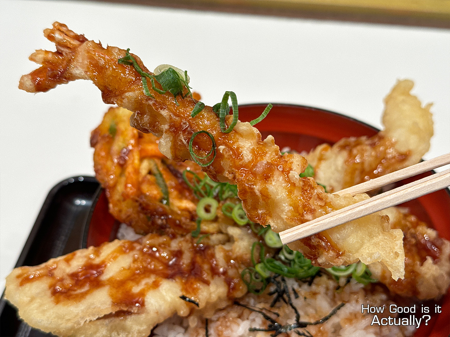 Tempura no Yama Closeup of Shrimp Tempura