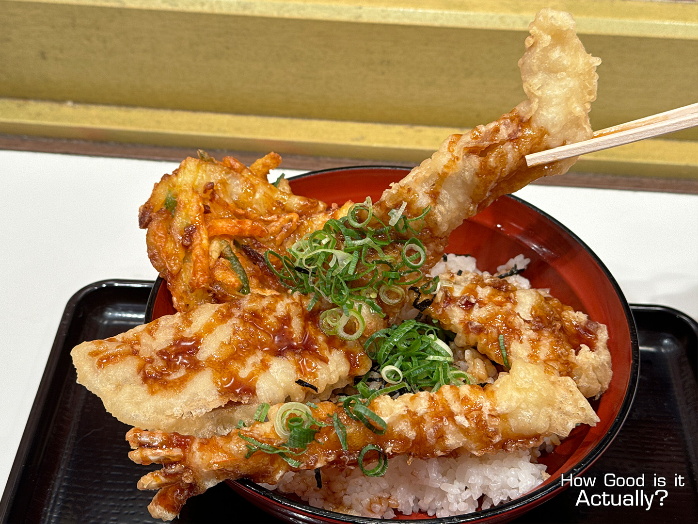 Tempura no Yama Closeup of Pork Belly Tempura