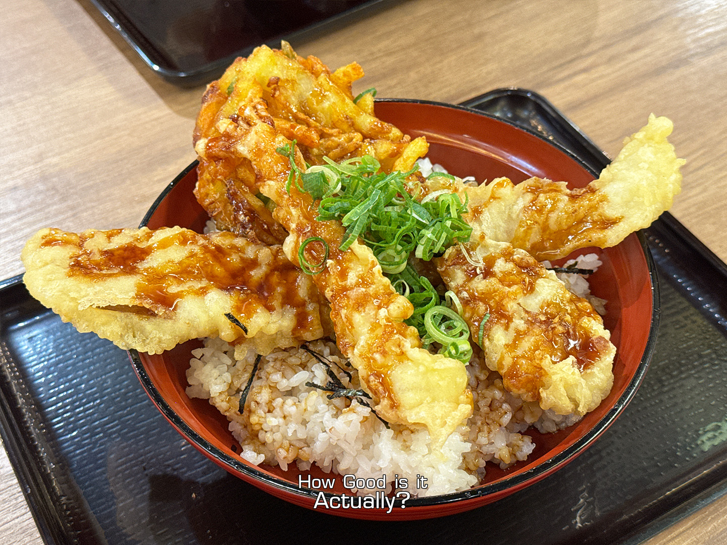 Tempura no Yama Closeup of the Yama Tendon